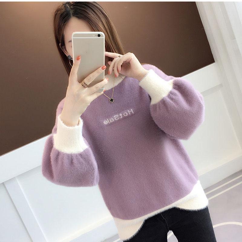 Autumn and Winter Thick Sweater European and American Style Jacket Loose Casual Young Women's Top