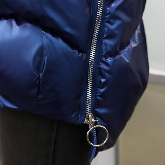 Women's Winter Parka Jacket Women's Brand Winter Coat Down Jacket Female Solid Color Shiny Wadded Jacket