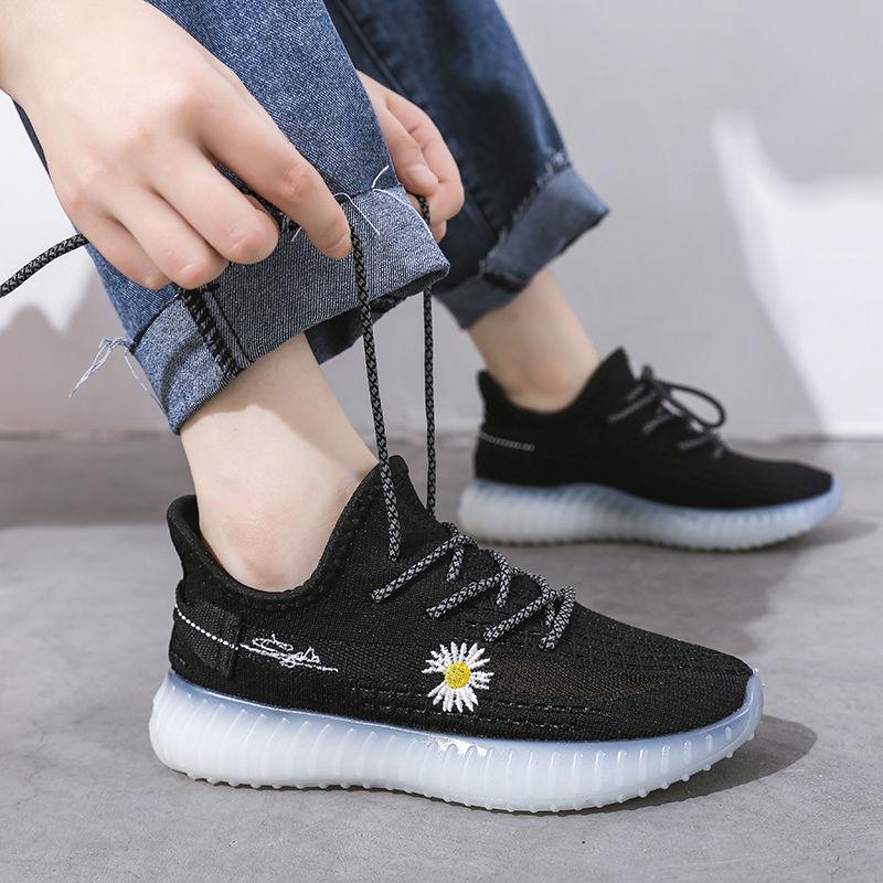 Female student casual mesh breathable sneakers summer ins flying shoes comfortable mesh shoes
