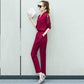 Chiffon Shirt + Foot Pants Casual Small Fragrance Ladies Professional Suit Women's Two-piece Casual and Comfortable
