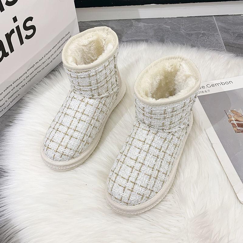 Anti-ski Boots Women Winter Plus Velvet Thick Warm Cotton Shoes Short Short Boots Women
