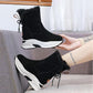 Inner Heightening Snow Boots Women Winter Cold-resistant Plus Cashmere Casual Short Boots Warm Thick-soled Cotton Shoes