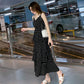 Summer Women Long Dress V-neck Sexy Spaghetti Strap Polka Dot Dress 2020 Beach Party Maxi Dress