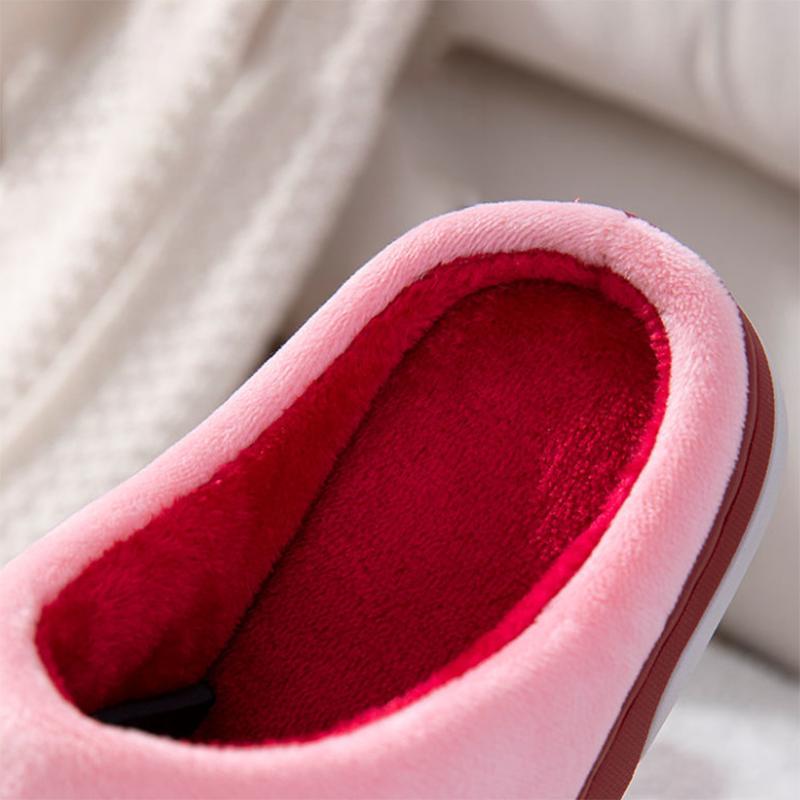 Men's Cotton Slippers Winter Cold-proof Home Warmth Non-slip Cute High-end Trend Slippers Men Winter