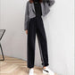 Women's Trousers Spring and Autumn Korean Version Loose Large Size Thin High Waist Stitching Casual Trousers Drapey Mopping Straight Leggings