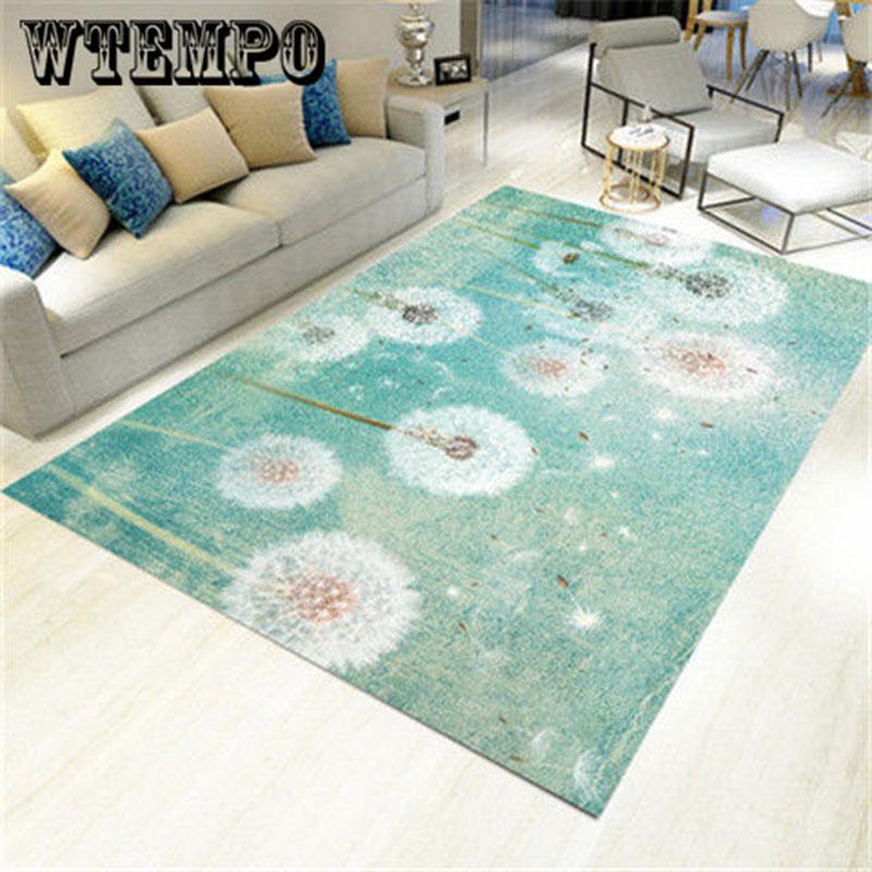 High Quality Art Maple Leaf Plant Printing Carpet For Living Room Bedroom Anti-slip Floor Mat