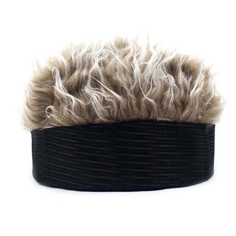 Simulation Wig Hat Hip Hop Cap Plush Additional Hair Neutral Elastic Cap Baseball Cap