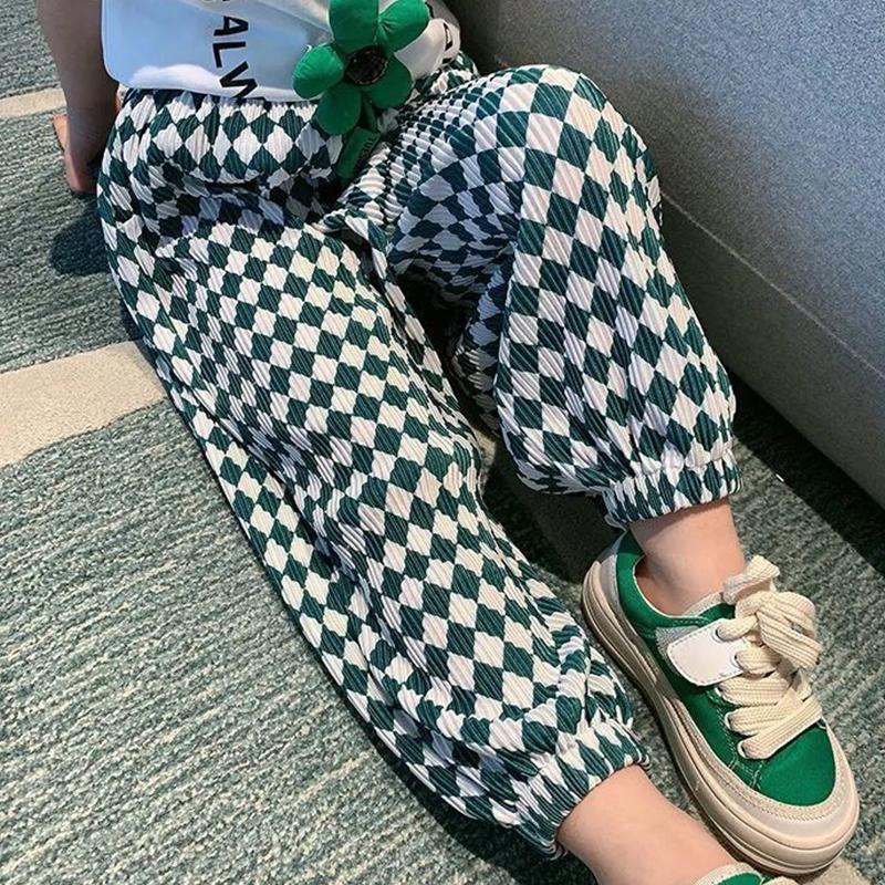 Girls Set Summer Children's Short -sleeved T -shirt Two -piece Female Baby Anti -mosquito Pants Summer Dress