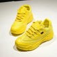 Fluorescent Green Old Shoes Spring and Summer Korean Student Breathable Mesh Thick-soled Casual Sports Shoes Women