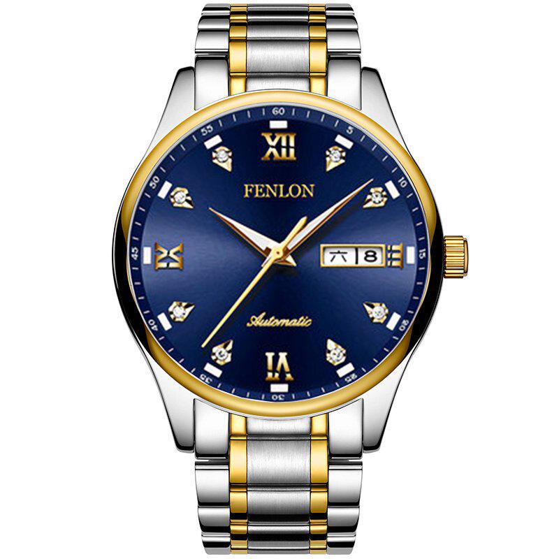 Watch Men Mechanical movement Set Automatic Self-wind Stainless Steel Waterproof Business Men Wrist