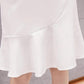 Fishtail Skirt A-line Mid-length Skirt High Waist Ruffled Hip One-step Skirt Long Skirt Cute Sexy Wrapped Hip Skirt Ruffled Hip Skirt for Ladies