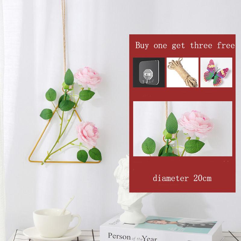 Wall Decoration Creative Dining Room Nordic Dormitory Bedroom Room Layout Hanging Decoration Living Room Wall Wall Wrought Iron Pendant
