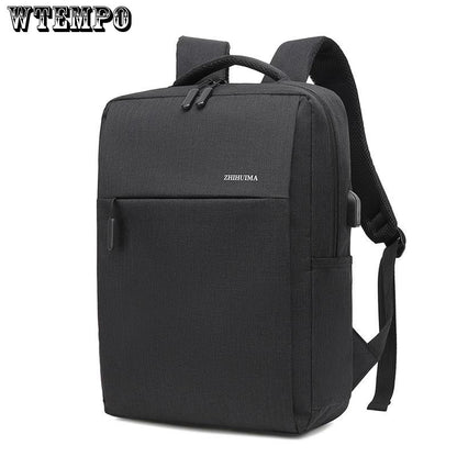 Fashion man laptop backpack usb charging bags large male business travel bag backpack