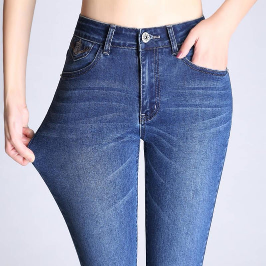 High Waist Flare Jeans for Women Bell Bottom Denim Jeans Woman Plus Size Female Wide Leg Pants
