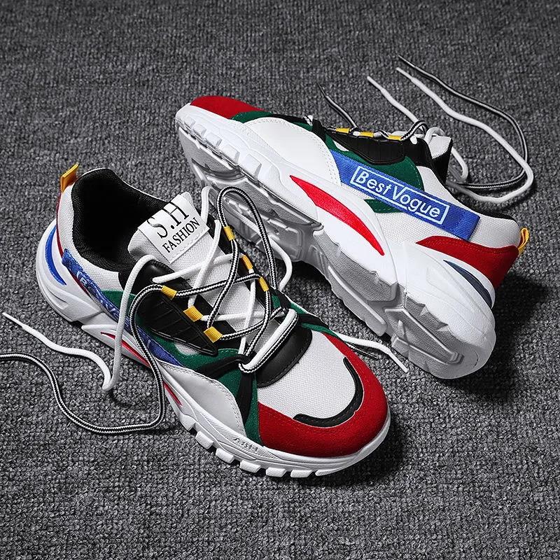 Summer Men's Sports Shoes Korean Style Trendy Old Shoes Casual Running Shoes All-match Student Casual Shoes