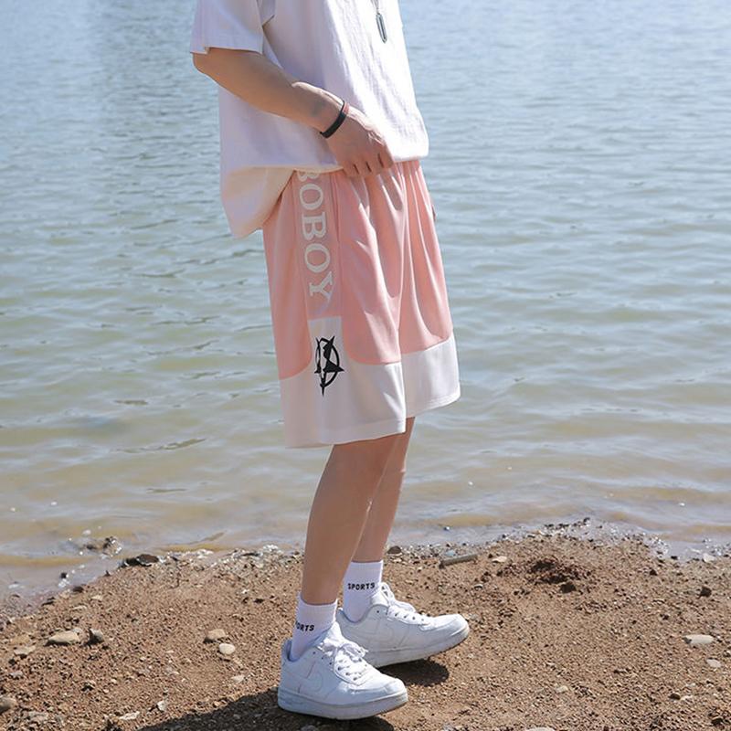 Basketball Shorts Men's Summer Thin Hip-hop Five-point Pants Trend American Loose Ice Silk Sports