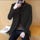 Men Winter Wool Coat Men's Jacket Solid Simple Blends Woolen Coat Male Trench Coat Casual Overcoat
