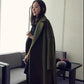 Autumn and Winter Woolen Coat Korean Fashion Woolen Coat Women's Thicker Plus Size Mid-length Over-the-knee Coat