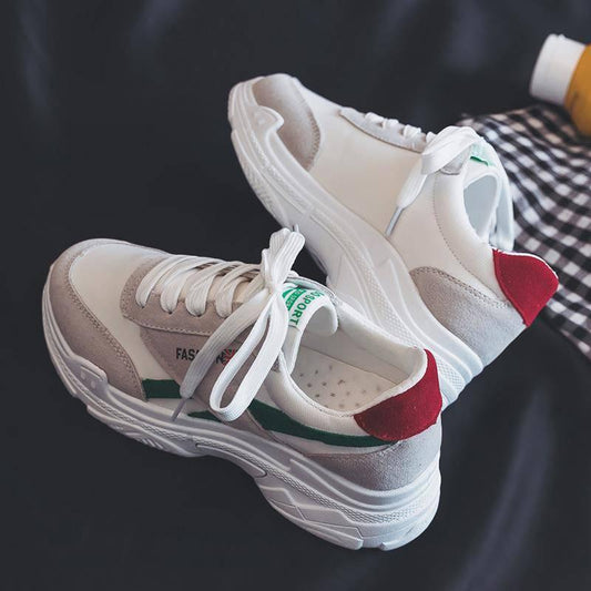 Breathable Casual Sports Shoes Sneakers Women Running Shoes Non Slip Platform Shoes Ladies Dad Shoes