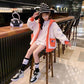 Girls' Warm and Windproof Autumn and Winter Jacket Quilted Padded Lamb Wool Sweater