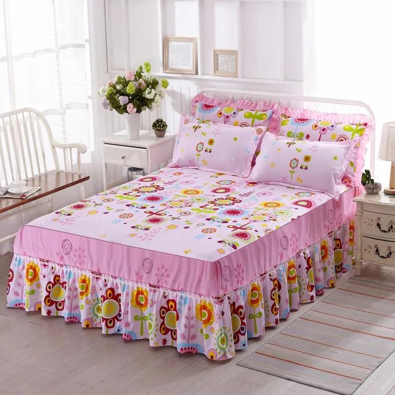 Bedroom Household Korean Style Princess Bed Cover One-piece Bed Skirt Bed Sheet Sheet Simmons Protective Cover