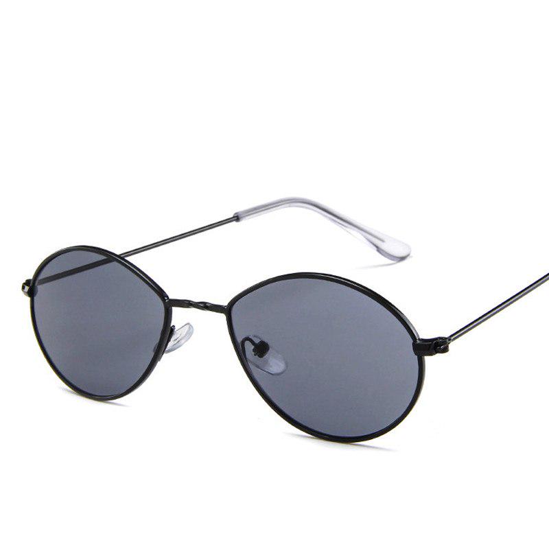 small oval sunglasses women retro red eyewear vintage glasses gold metal frame mirror points vintage