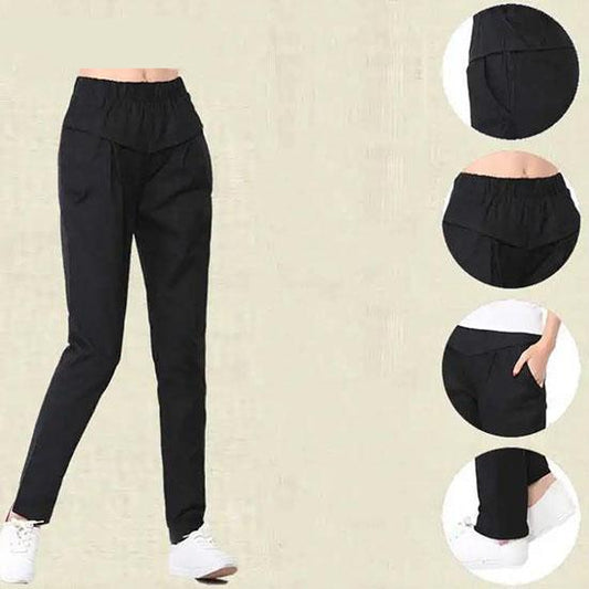 M-8XL Women's Pants Large Size Casual Pants Female Spring and Autumn High Waist Haren Pants Thin Solid Color Long Pants