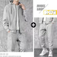 Autumn Simple Sportswear Suit Cardigan Hooded Sweater Suit Casual Loose Solid Color Versatile Trend Youth Jacket
