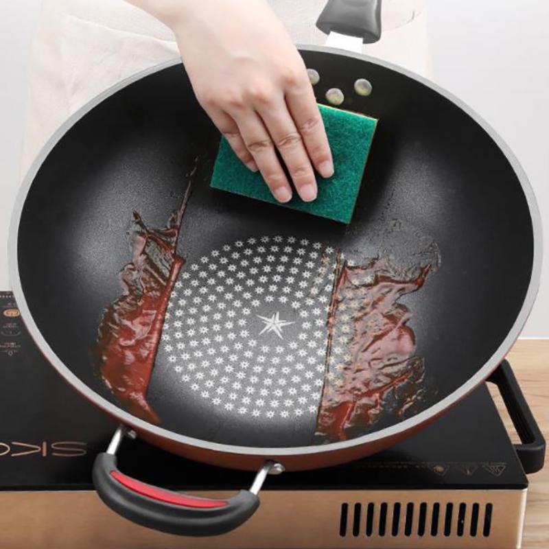 Frying Pan Wok Household Wok Pan with Pancake Non-stick Pan Cookware Family Dinner No Lampblack Frying Pan