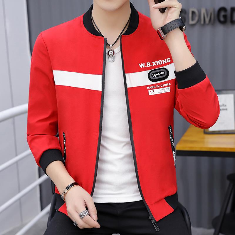 Plus size jacket men's men's casual men's jacket spring and autumn trend slim men's jacket