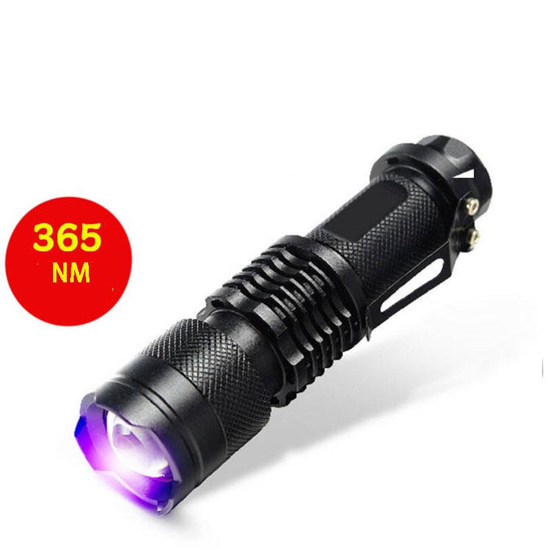 Fluorescent Agent Detection 365nm Ultraviolet Rays Cosmetics Anti-counterfeiting Pen Purple Flashlight Detection Fluorescent Agent Without Lighting