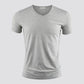 3pcs Modal T-shirt Slim Shirt Solid Color Casual Thin Tees V-Neck Short Sleeve Ice Silk Cool Pullover Men Clothing Summer