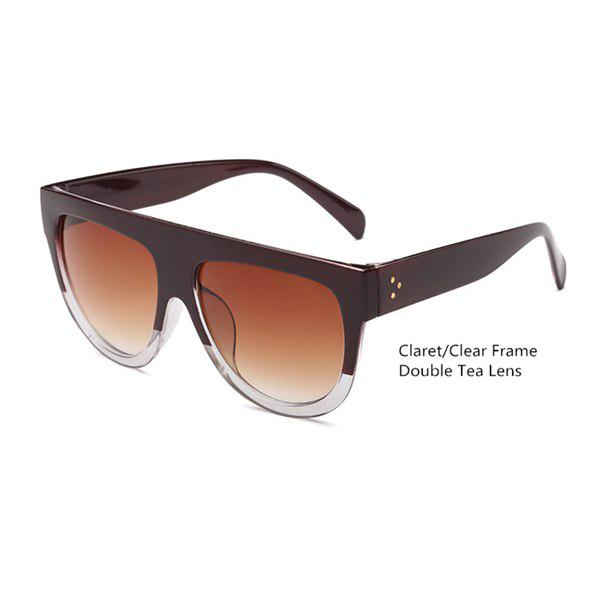 WTEMPO Ladies 2019 Vintage Sunglasses Woman Flat Top Mirror Sun Glasses Cat Eye Sunglasses