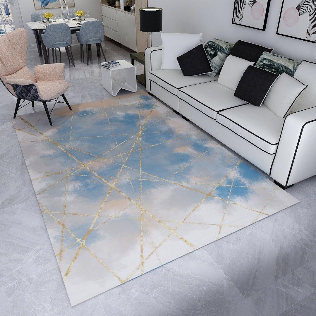 Nordic Living Room Carpet Customizable Bedroom Carpet Sofa Coffee Table Area Rug Study Room Mat