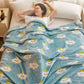 Autumn Winter Flannel Blanket Siesta Cover Blanket Leisure Student Dormitory Household Blanket Bed Sheet Dual-use