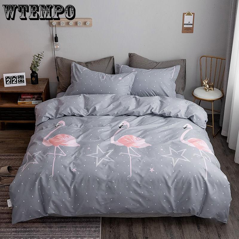 Spring Summer Design Bedding Sets Duvet Cover Flat Bed Sheet Pillowcase Pillowcover Linen Queen King Double Size