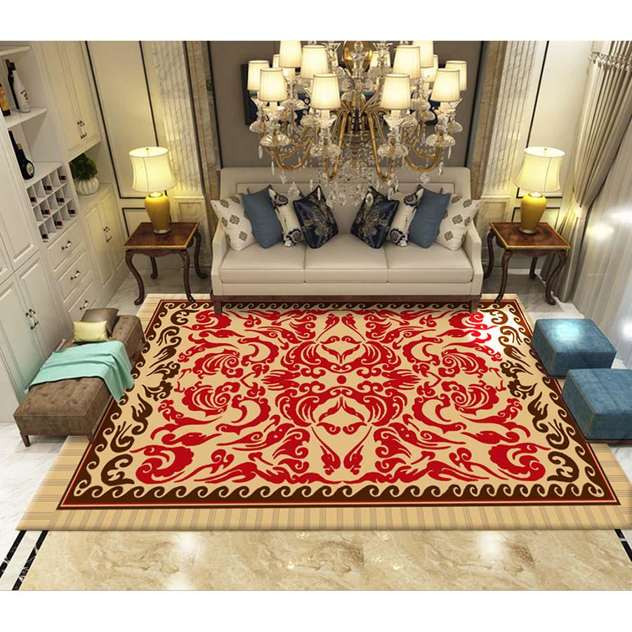 Living Room Carpet European Mat Kids Room Rug Bedroom Mat Soft Area Rug Rectangle Mats