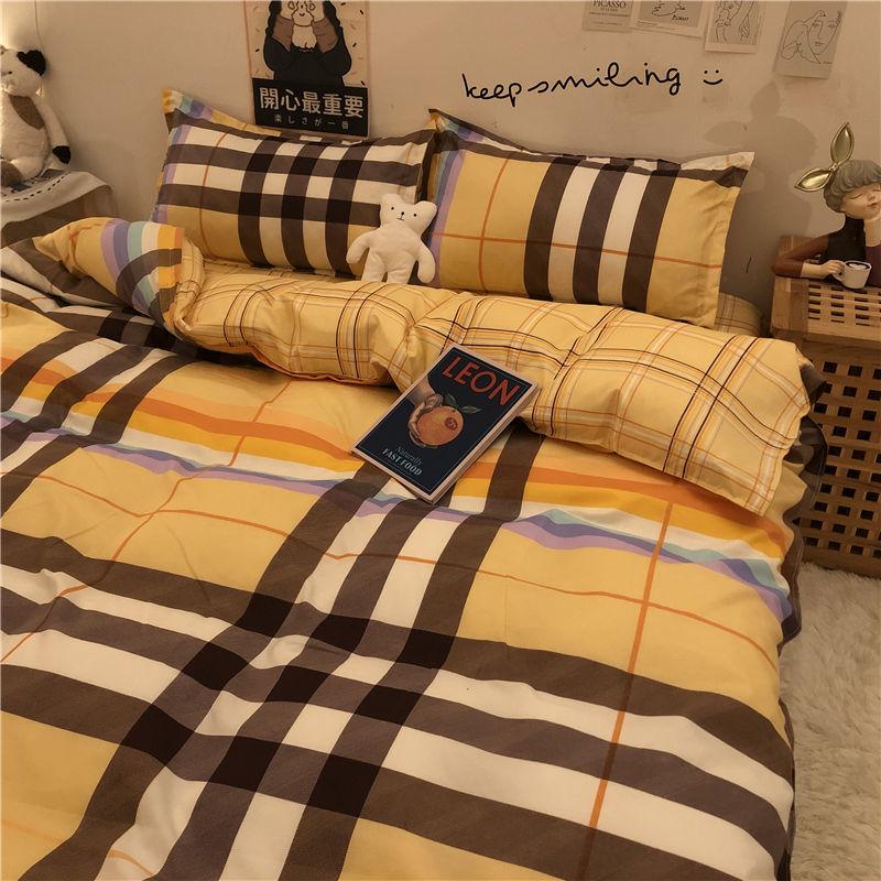 Korean Ins Xiaoxianghua Four-piece Bedding Student Dormitory Bed Sheet Set Household Daily Necessities