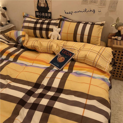 Korean Ins Xiaoxianghua Four-piece Bedding Student Dormitory Bed Sheet Set Household Daily Necessities