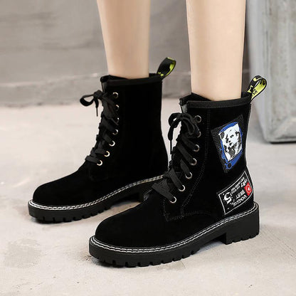 Martin Women Boots Dr Boots High Quality Leather Shoes Motorcycle Autumn Winter Women Boots