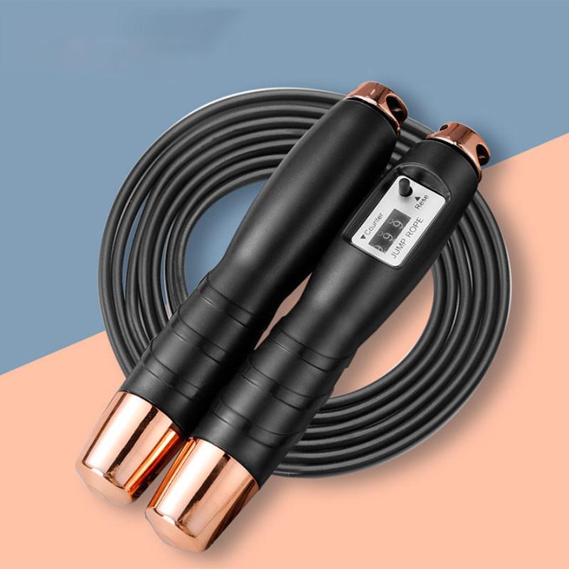 Rope Skipping Fitness Weight Loss Exercise Weight-bearing Wire Rope Fat-burning Weight-loss Counter Adult Special Cotton Rope Children Skipping Rope