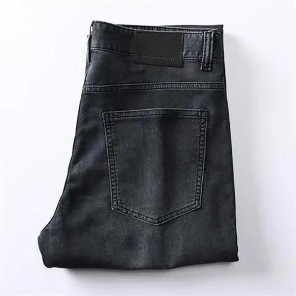 Soft and Comfortable High-end Men's Spring, Summer and Autumn Light-colored Thin Straight Stretch Jeans