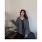 Autumn and winter new women's raglan sleeves classic twist sweater knit cardigan coat