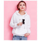 Women's Plush Thick Sweater Autumn and Winter Loose Korean Version of The Wild Student Casual Hooded Sweater Lazy Style Women's Jacket