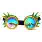 NEW Gothic Holographic Rave Festival Kaleidoscope Glasses Steampunk Sunglasses Goggles Men Women Cos