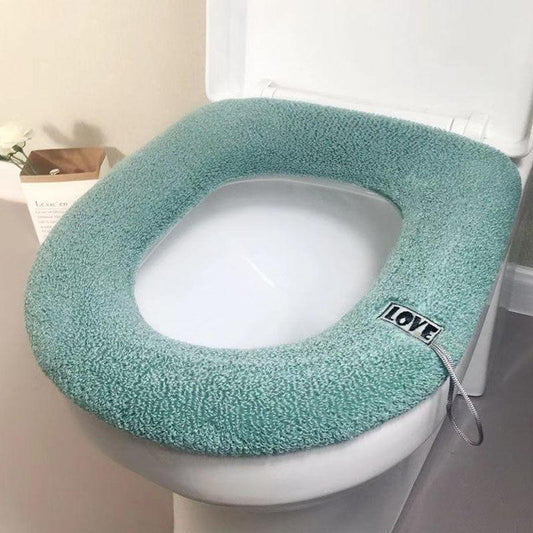 Four Seasons General Autumn and Winter Toilet Seat Gasket Cushion Thickening Plus Velvet Warming Pad Household Toilet Seat Cover To Keep Warm
