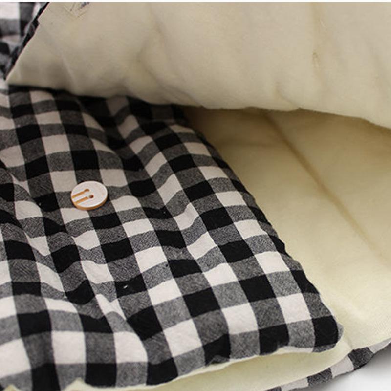 Baby Handmade Cotton-padded Clothes Washed Cotton Plaid Pure Cotton Children's Padded Jacket Cotton Trousers Suit Boys and Girls Autumn Winter Suits
