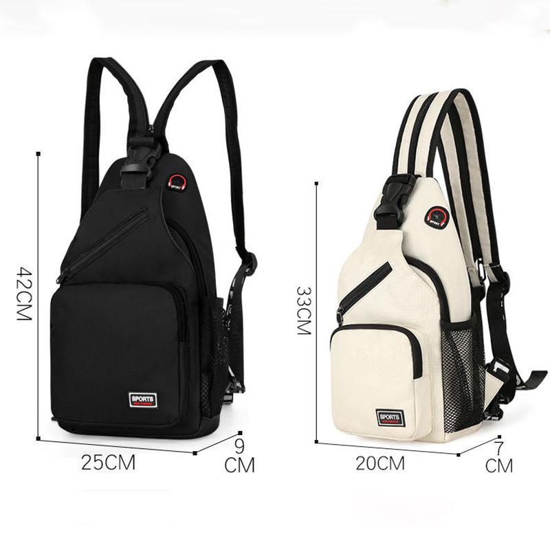 Fashion Ladies Cross-body Chest Bag Backpack Dual-use Large-capacity Male Trendy Brand Korean Version of The Wild Chest Bag Student Shoulder Bag
