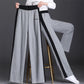 Wide Leg Pants Women's High Waist Casual Sweatpants Spring and Autumn Straight Pants Waffle Loose Sweatpants