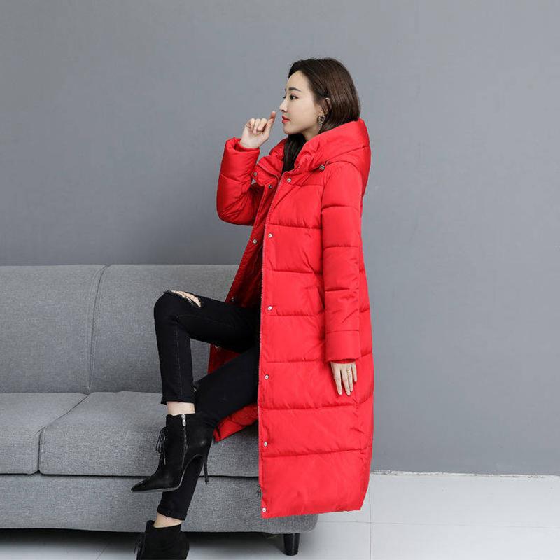 Long Parkas Down Coat Women Winter Jacket Windbreaker Hooded Slim Plus Size Parkas Coats Down Jackets